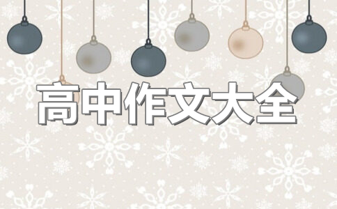 高中精选作文600字成熟(8篇)